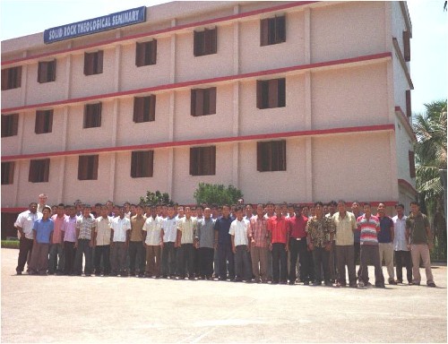 The students in front of the Seminary