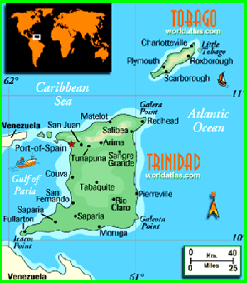 Map of Trinidad